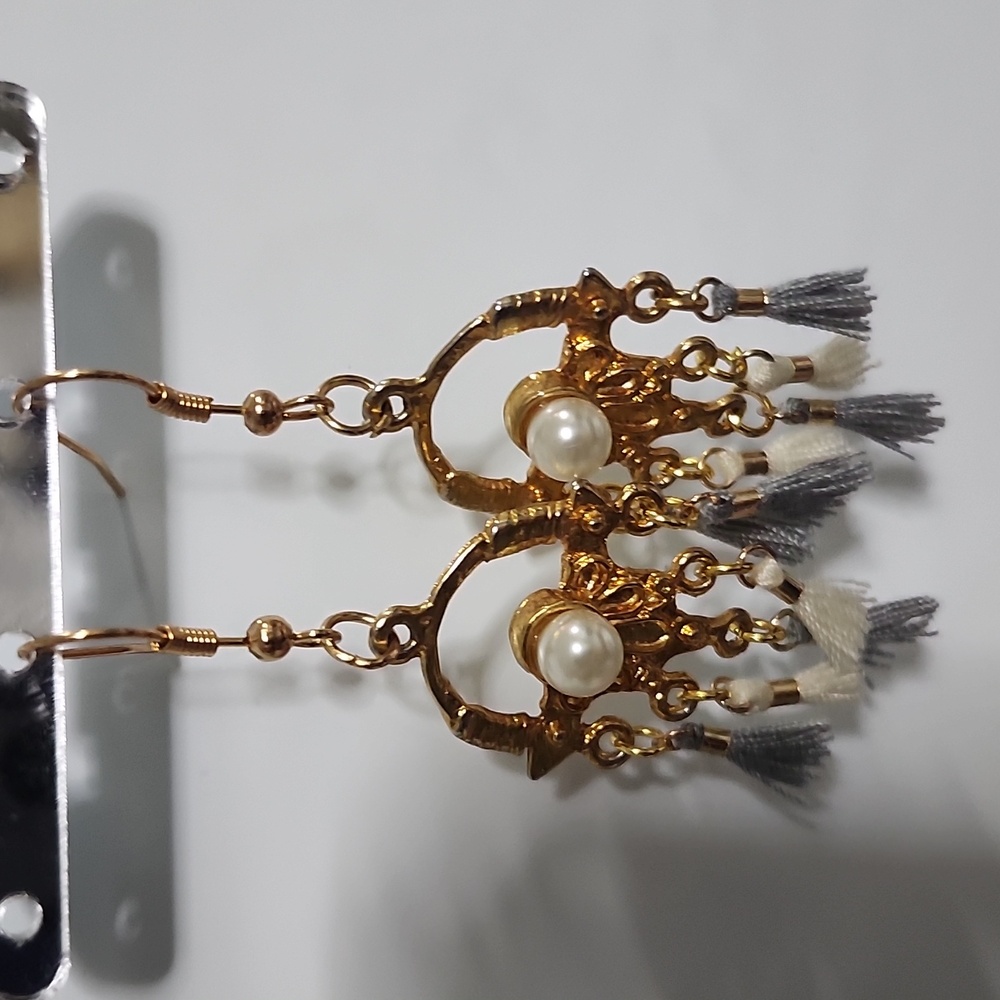 Handcrafted Boho Belle Tassel Earrings - Picture 4 of 5